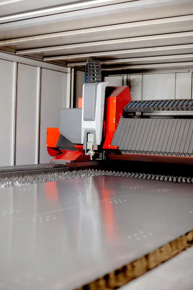 Inside a steel cutting machine - 1