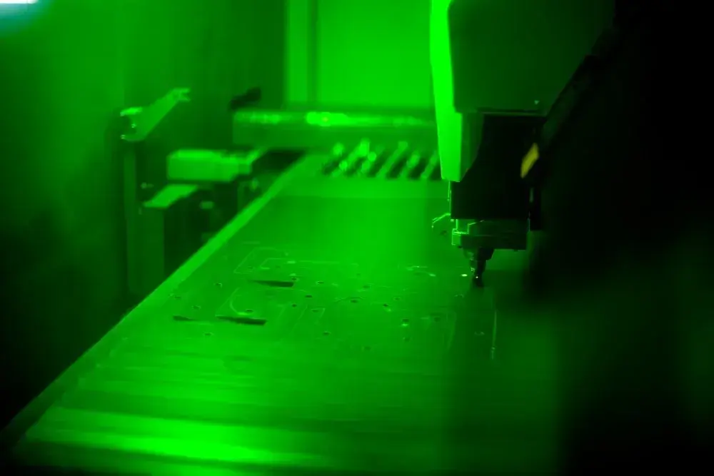 High detail laser cutting in act