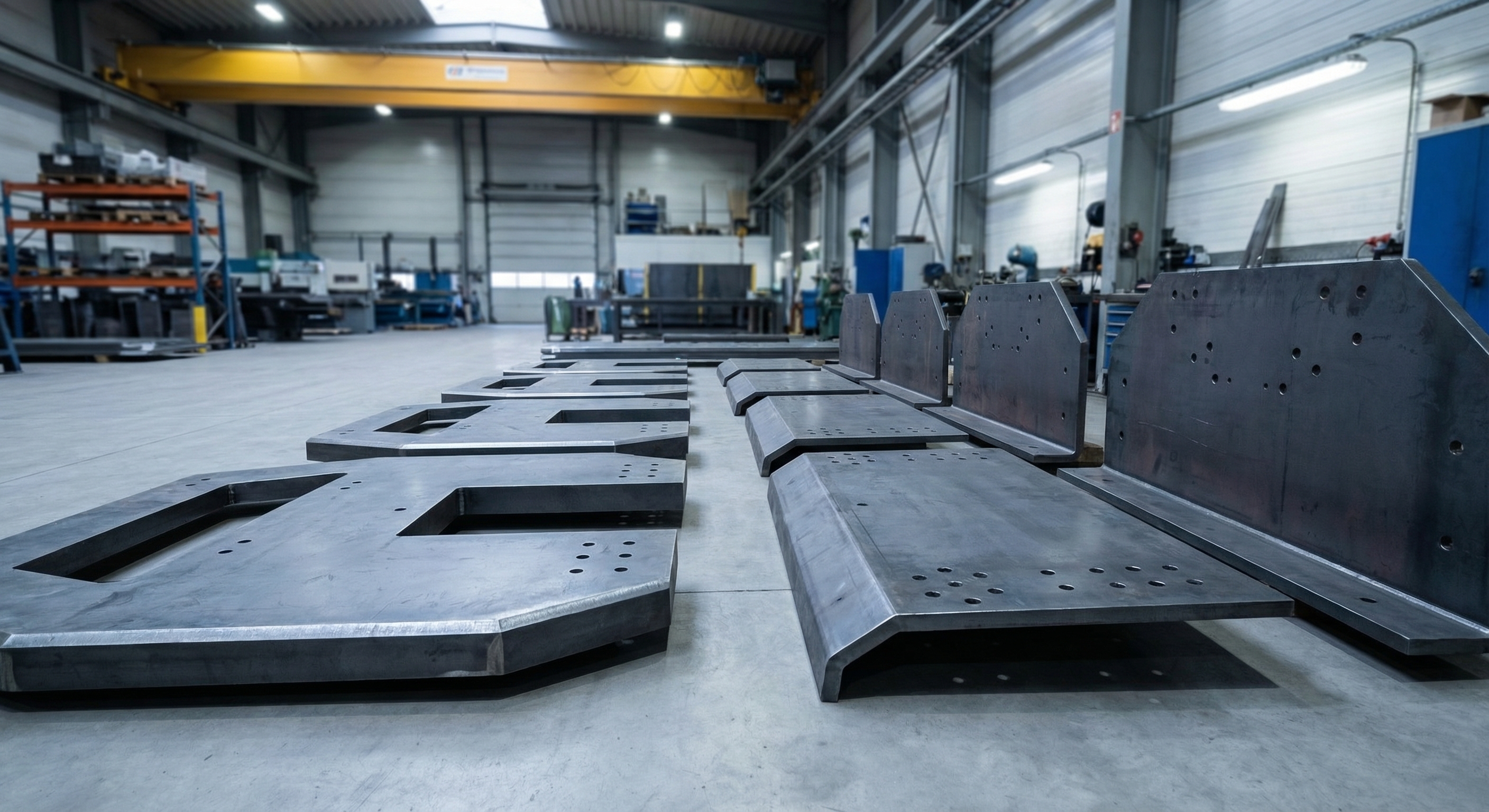 Precision-cut armour plate components